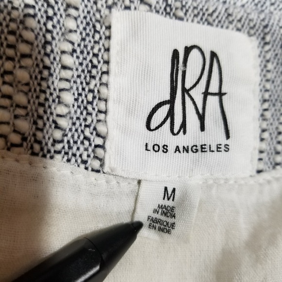 dRA‎ Los Angeles Jacket Women M White Cotton Lightweight Full Zip Pockets Bomber - Picture 3 of 11